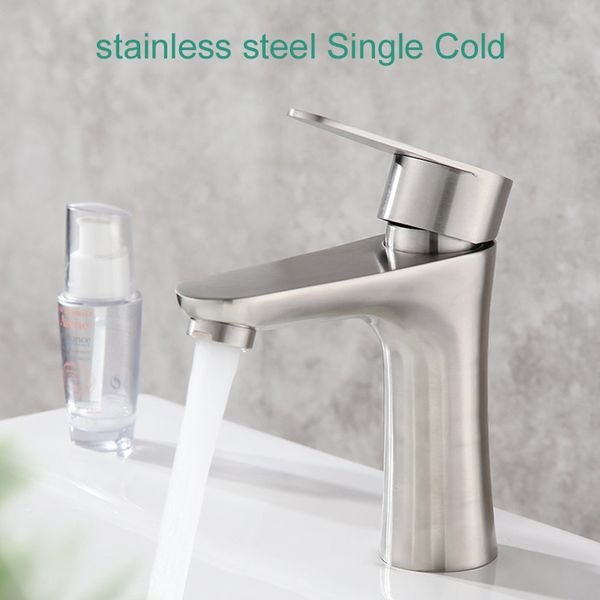 304 stainless steel l bathroom garden sink balcony basin faucet bubble water saving light polished wash basin single cold faucet